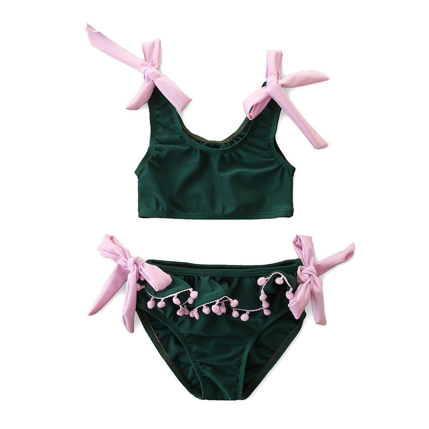 Summer Girl's Swimsuit Suit Fashion Girl's Color Matching Swimsuit