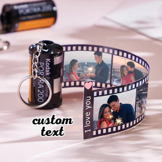 Memory Time Film Album Keychain Creative