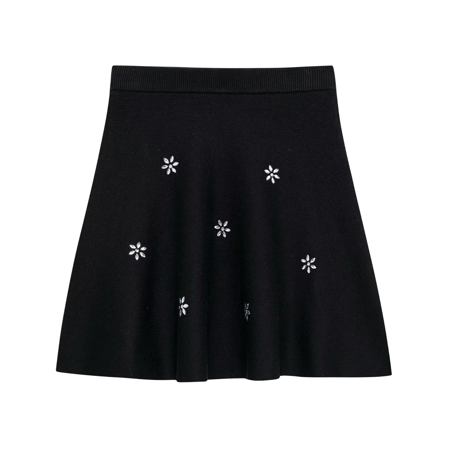 Women's Fashion High Waist Knit Mini Skirt