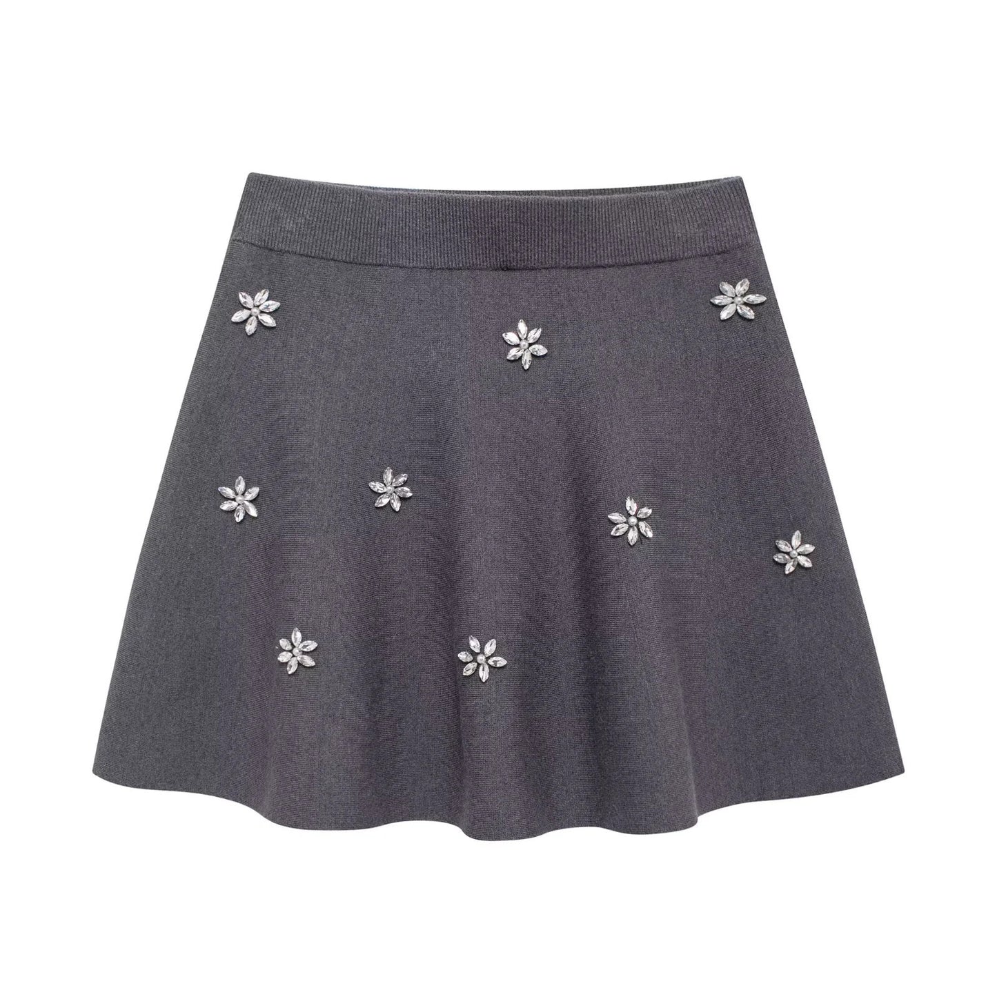 Women's Fashion High Waist Knit Mini Skirt